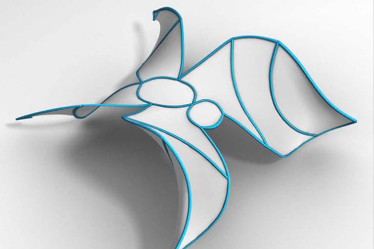 <p>Prototipo físico de elemento decorativo (flores) flexibles / URJC, Disney Research</p>