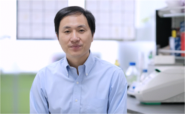<p>El genetista Jiankui He en una imagen de su <a href="https://www.youtube.com/watch?v=aezxaOn0efE&feature=youtu.be" target=