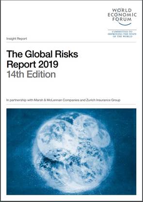 Portada del documento "The Global Risks. Report 2019. 14th Edition.