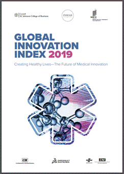 Portada del documento "Global Innovation Index 2019.
