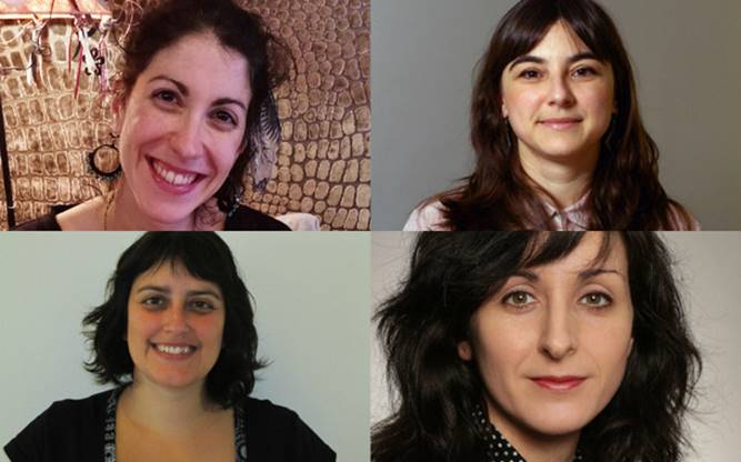 Collage con las foto del rosto de las cuatro investigadoras, algunas sonríen.