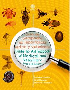 Portada de la Guía de artrópodos, en la imagen de ven algunos insectos y una lupa sobresale en el centro de la portada.
http://app.uned.ac.cr/catalogoseditorial/Portadas/300/U08744.jpg
